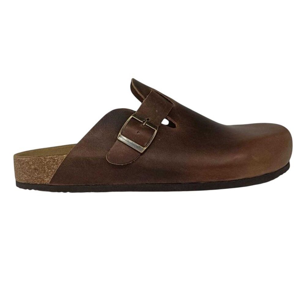 Jack Wills Mens Suede Flat Mule Sandals / Brown